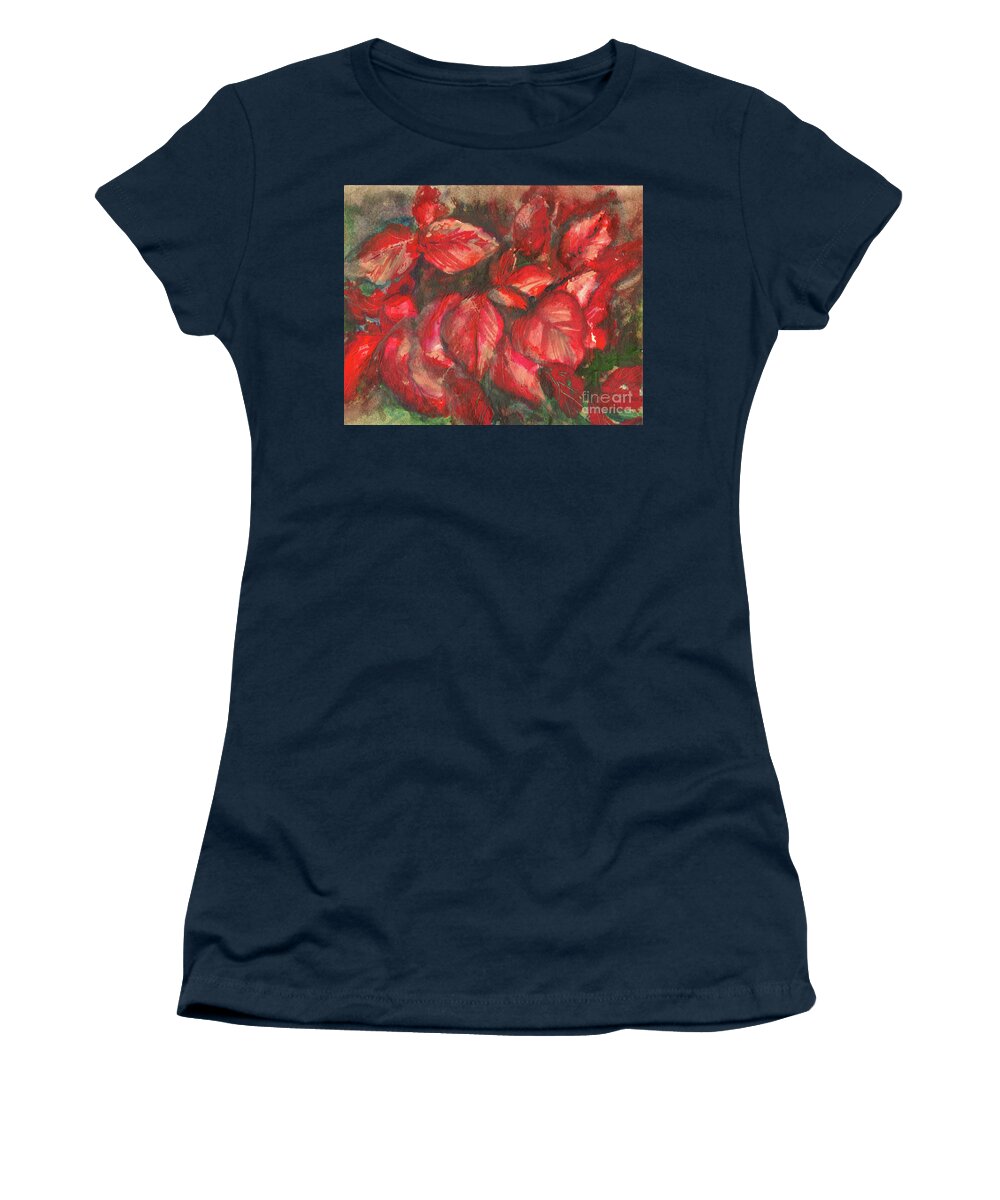 #creativemother Women's T-Shirt featuring the painting Bouga V by Francelle Theriot