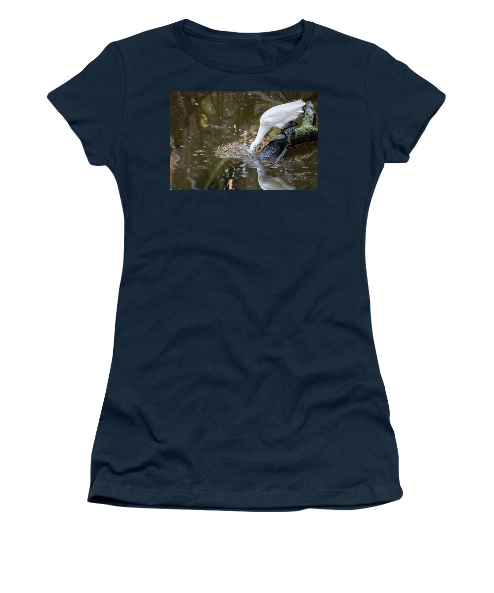 Merritt Island Women's T-Shirt featuring the photograph Breakfast Plunge by Norman Peay