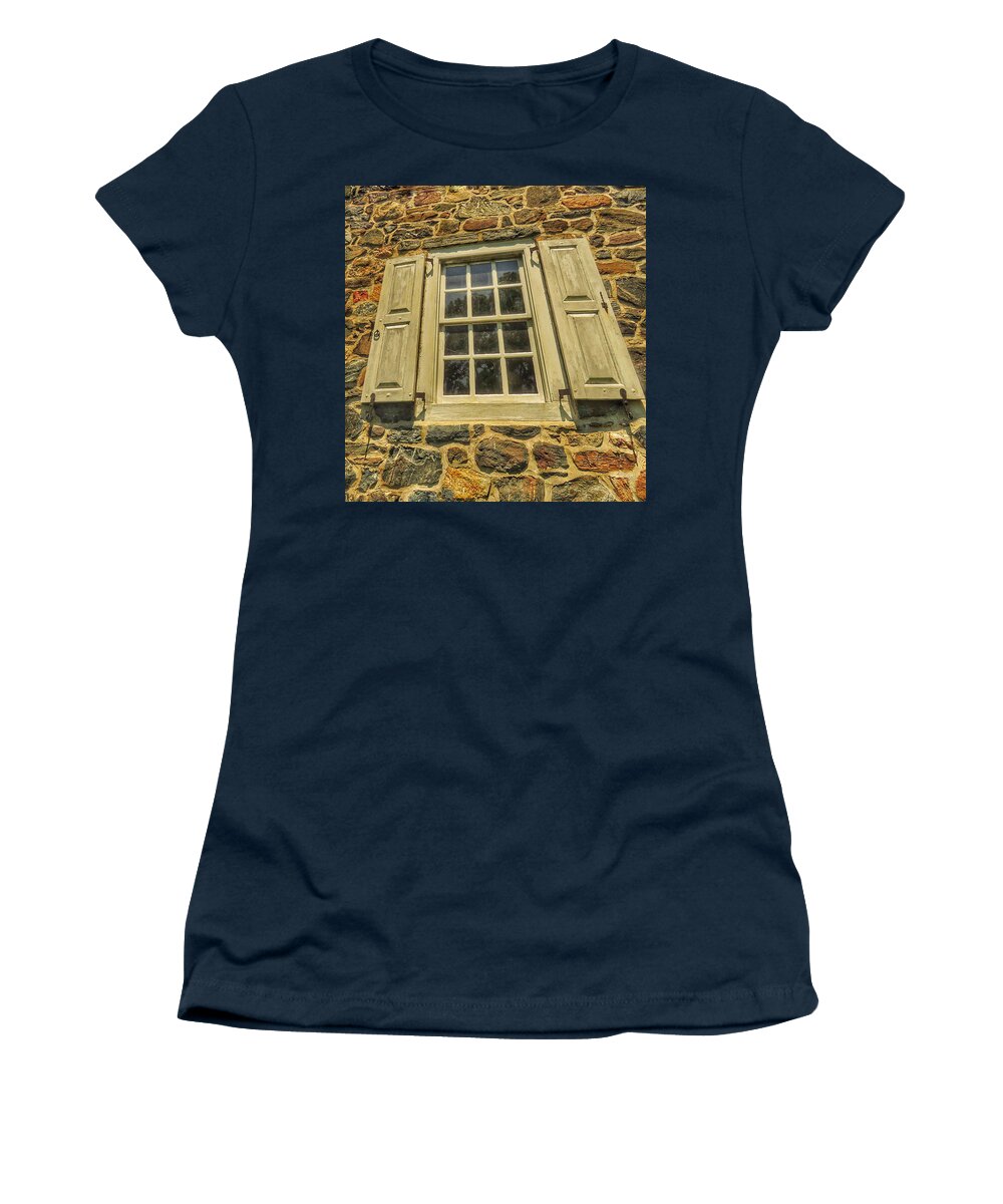 Architecture Women's T-Shirt featuring the photograph Bricks and Mortar I by Kathi Isserman