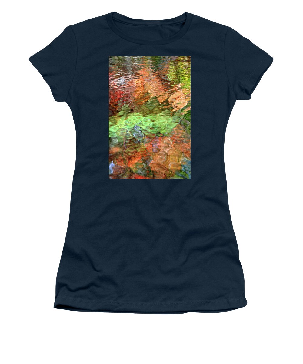 Water Abstract Women's T-Shirt featuring the photograph Brilliance Water Abstract by Christina Rollo