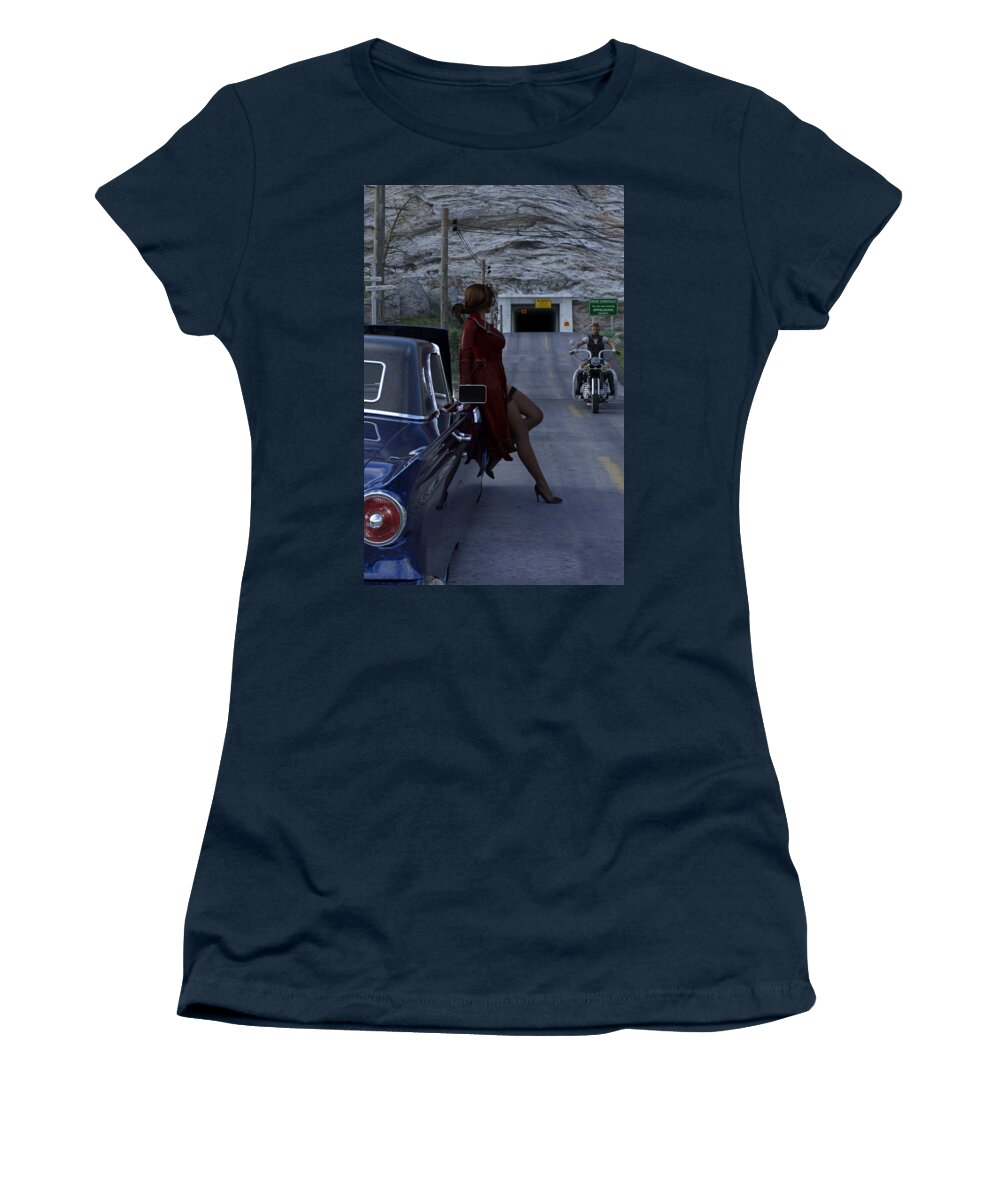 Greenman Women's T-Shirt featuring the photograph Broken Down by Georgina Hannay