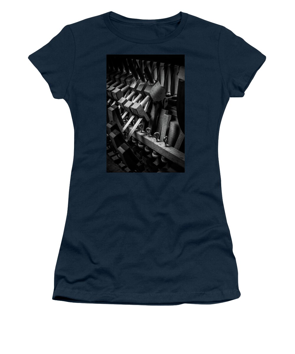 Jazz Women's T-Shirt featuring the photograph Broken Piano by Adam Reinhart