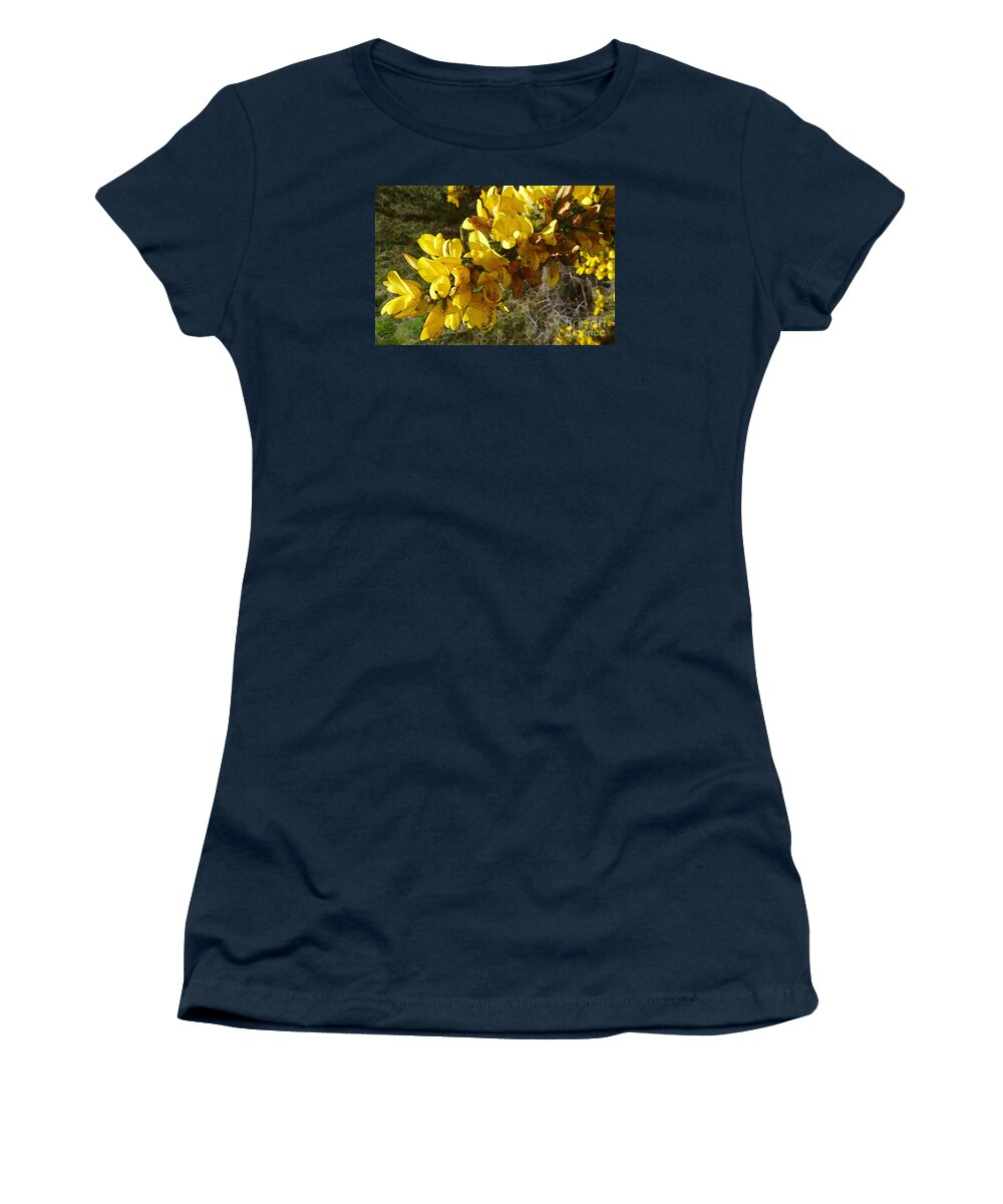 Beautiful Women's T-Shirt featuring the photograph Broom In Bloom by Jean Bernard Roussilhe