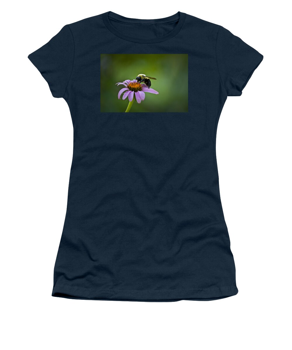 Bumblebee Women's T-Shirt featuring the photograph Bumblebee by Teresa Mucha