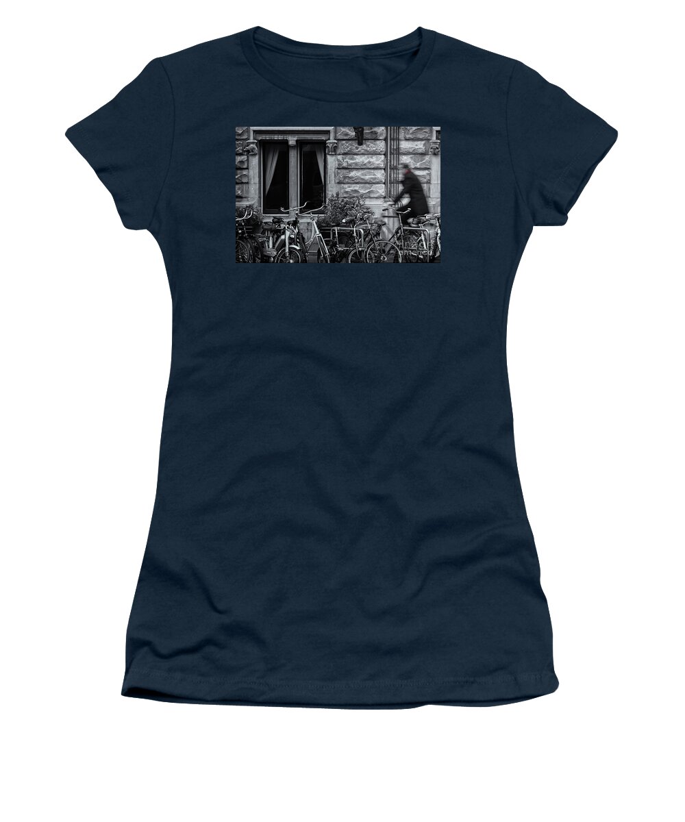 Burgandy Women's T-Shirt featuring the photograph Burgandy Blur by Doug Sturgess
