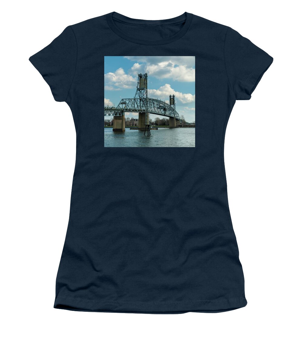 Burlington Bristol Bridge Women's T-Shirt featuring the photograph Burlington Bristol Bridge by Louis Dallara