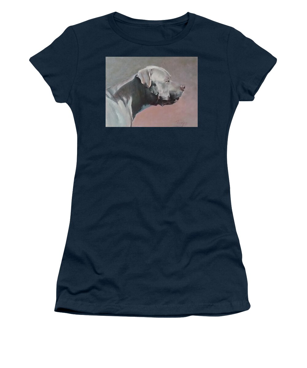 Pets Women's T-Shirt featuring the painting Burt by James H Toenjes