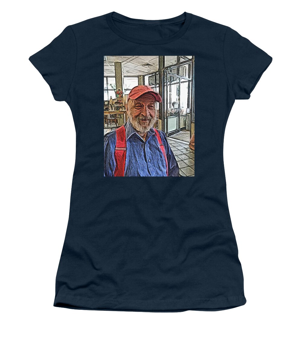 Photoshop Women's T-Shirt featuring the digital art Burt just published by Steve Glines