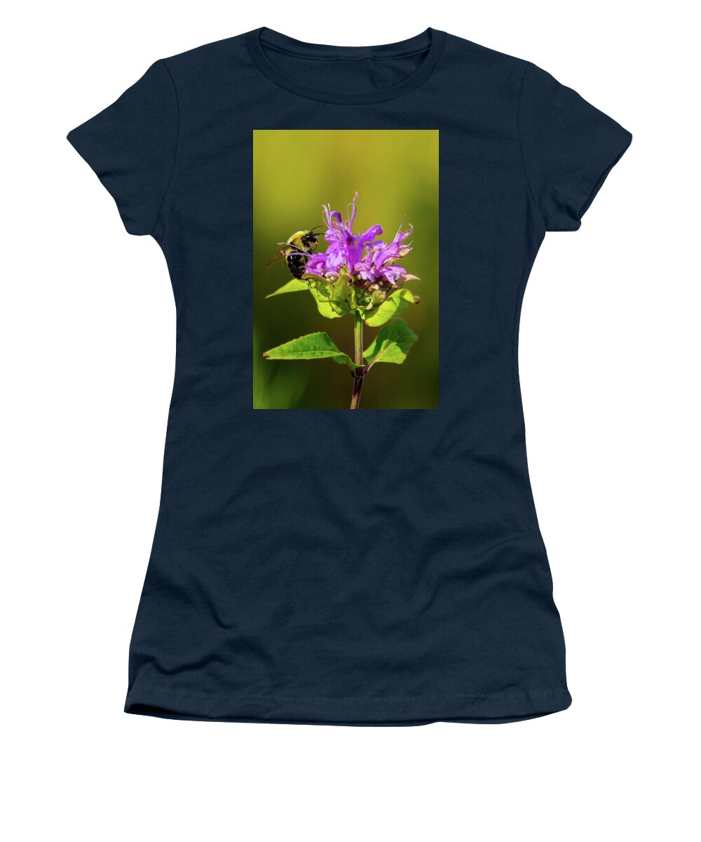 Bee Women's T-Shirt featuring the photograph Busy as a Bee by Darryl Hendricks