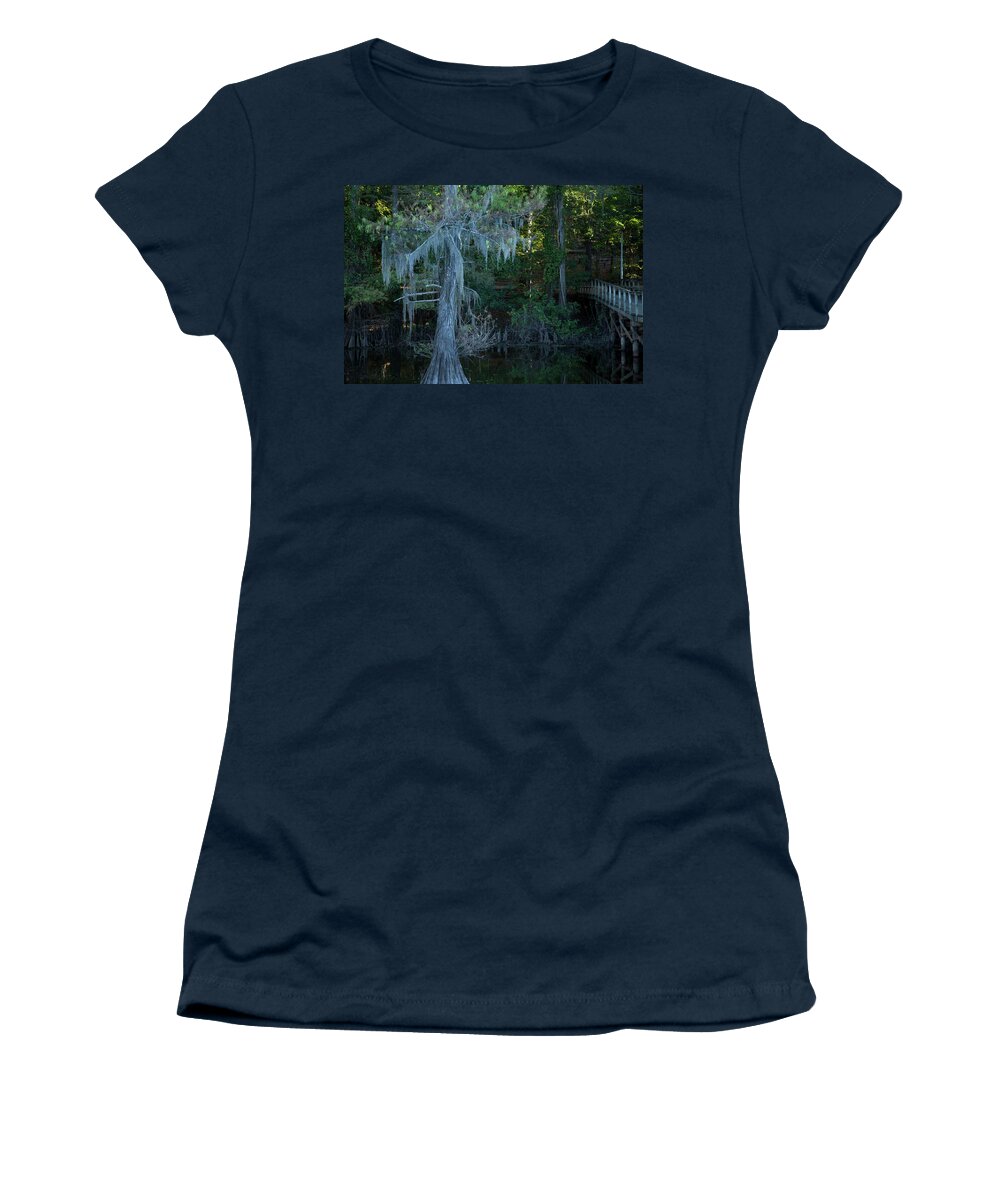 Swamp Trees Women's T-Shirt featuring the photograph Caddo Lake #1 by David Chasey