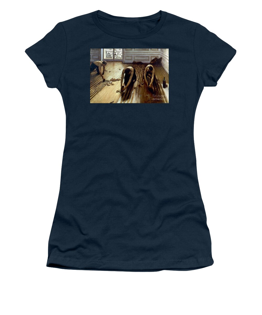1875 Women's T-Shirt featuring the photograph Caillebotte: Planers, 1875 by Granger