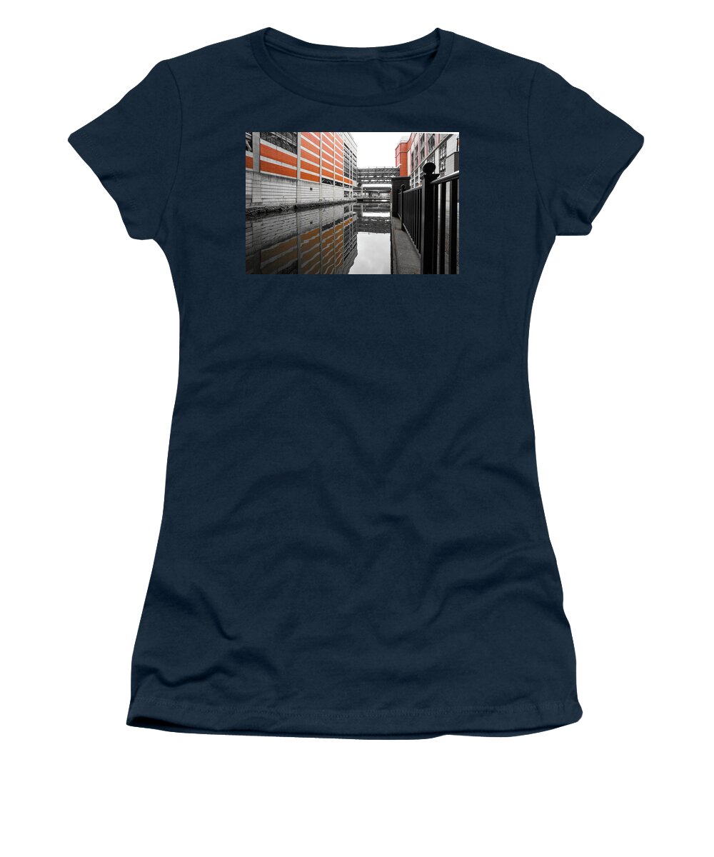 Lines Women's T-Shirt featuring the photograph Canal by Christopher Brown