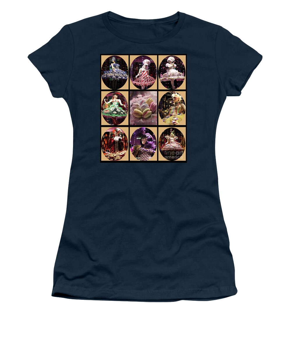 Candy Women's T-Shirt featuring the photograph Candy Christmas Cameo Collection by Nina Silver