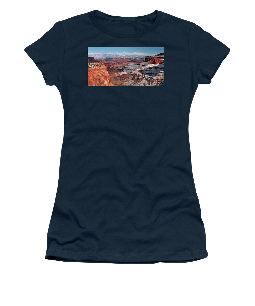 Canyonlands Women's T-Shirt featuring the photograph Canyon View by Julia McHugh