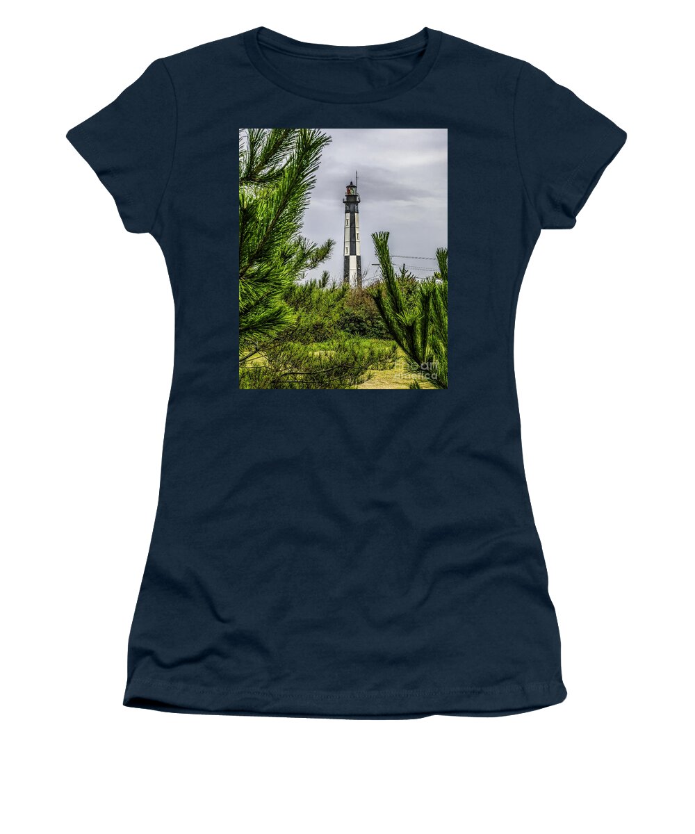 Cape Women's T-Shirt featuring the photograph Cape Henry Light from the Dune by Nick Zelinsky Jr