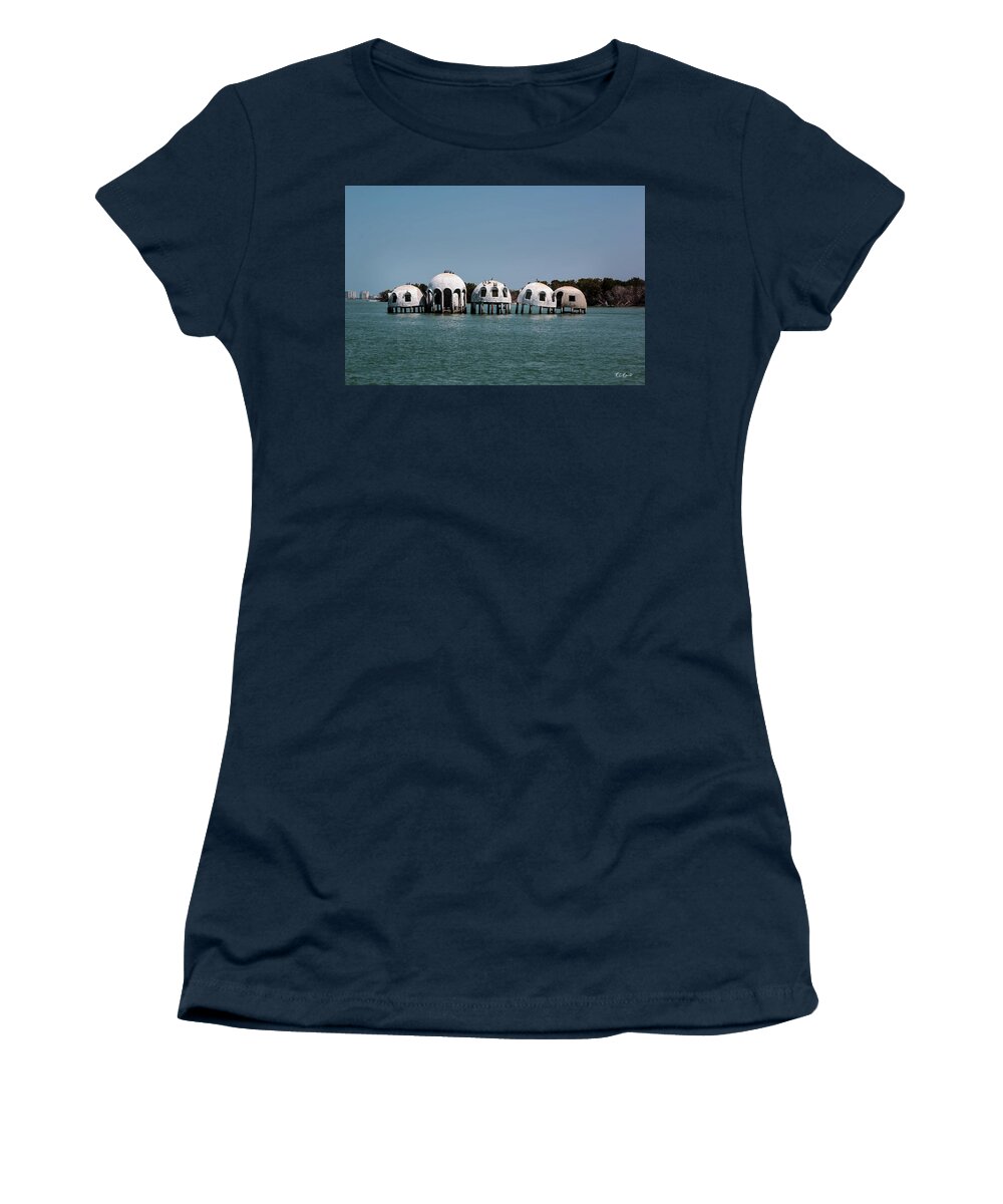 Florida Women's T-Shirt featuring the photograph Cape Romano - Domed Homes - Marco in the Background by Ronald Reid