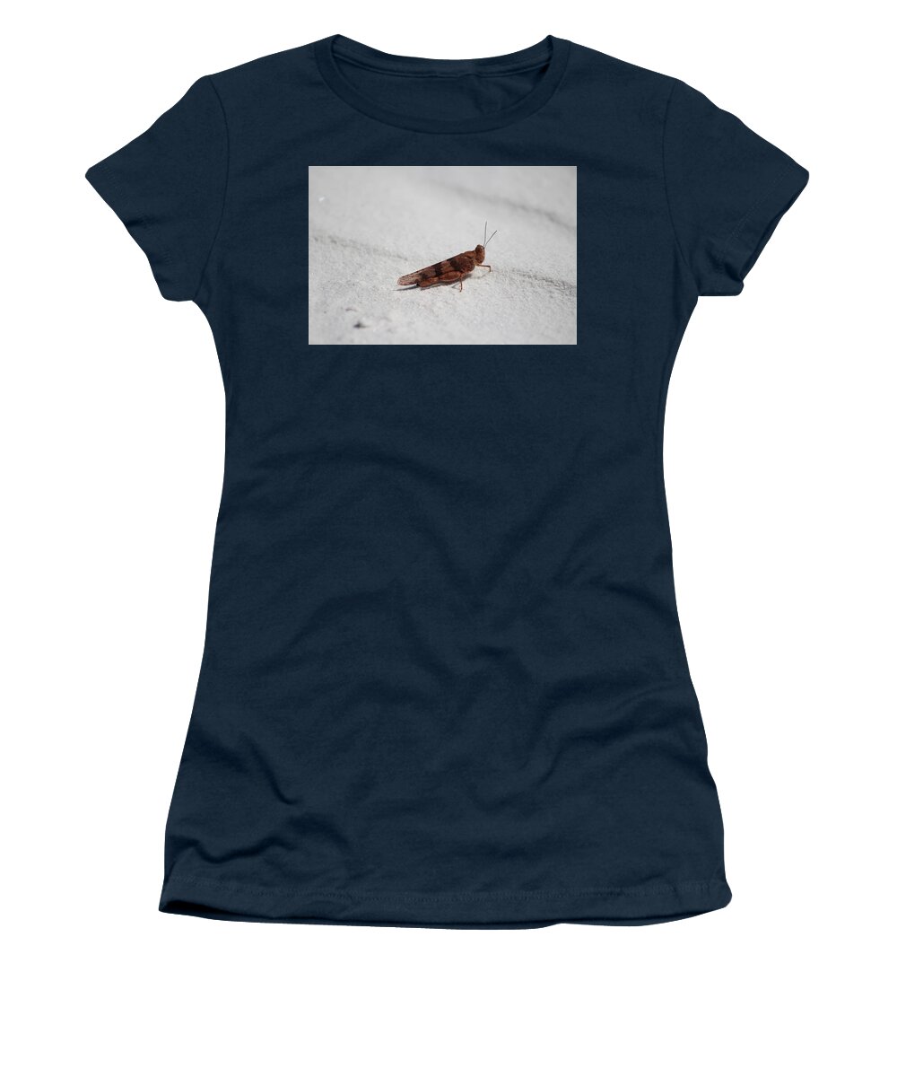 Locus Women's T-Shirt featuring the photograph Caramel and Coffee Brown Locus in White Sands by Colleen Cornelius