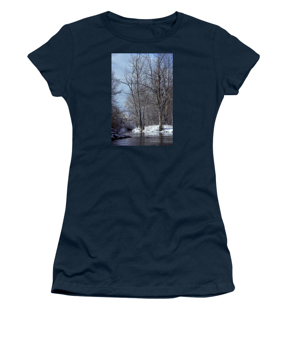 Carleton Place Women's T-Shirt featuring the photograph Carleton Place on the Mississippi - 124 by Rick Shea