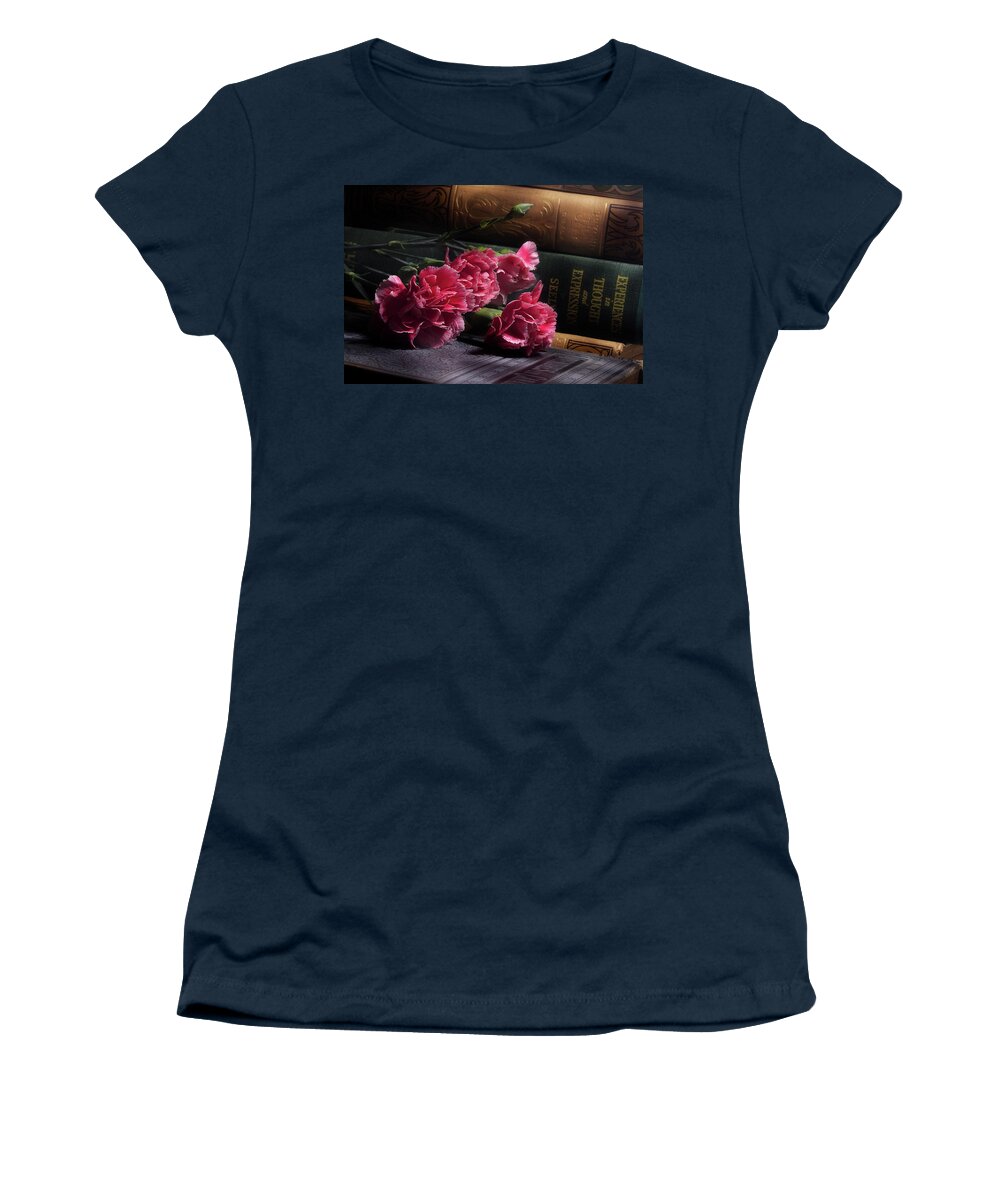 Carnations Women's T-Shirt featuring the photograph Carnation Series 1 by Mike Eingle