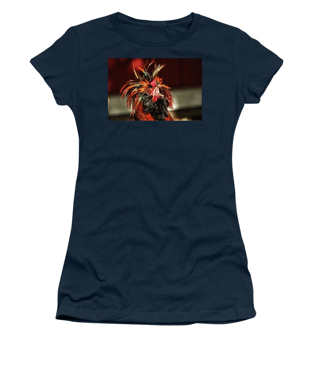 Rooster Women's T-Shirt featuring the photograph Something to Crow About by Lynn Sprowl