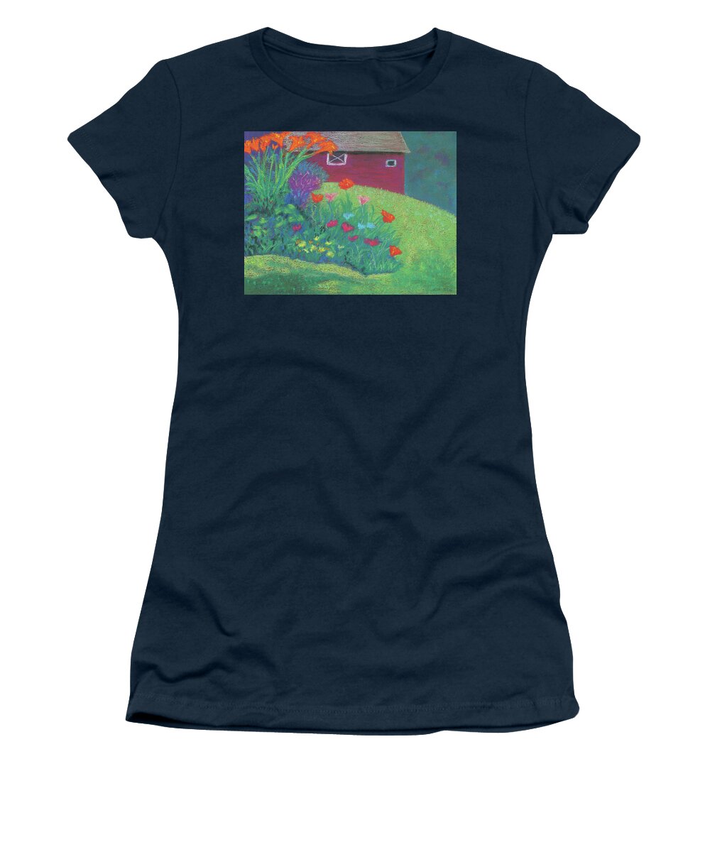Art Women's T-Shirt featuring the pastel Celebration by Anne Katzeff