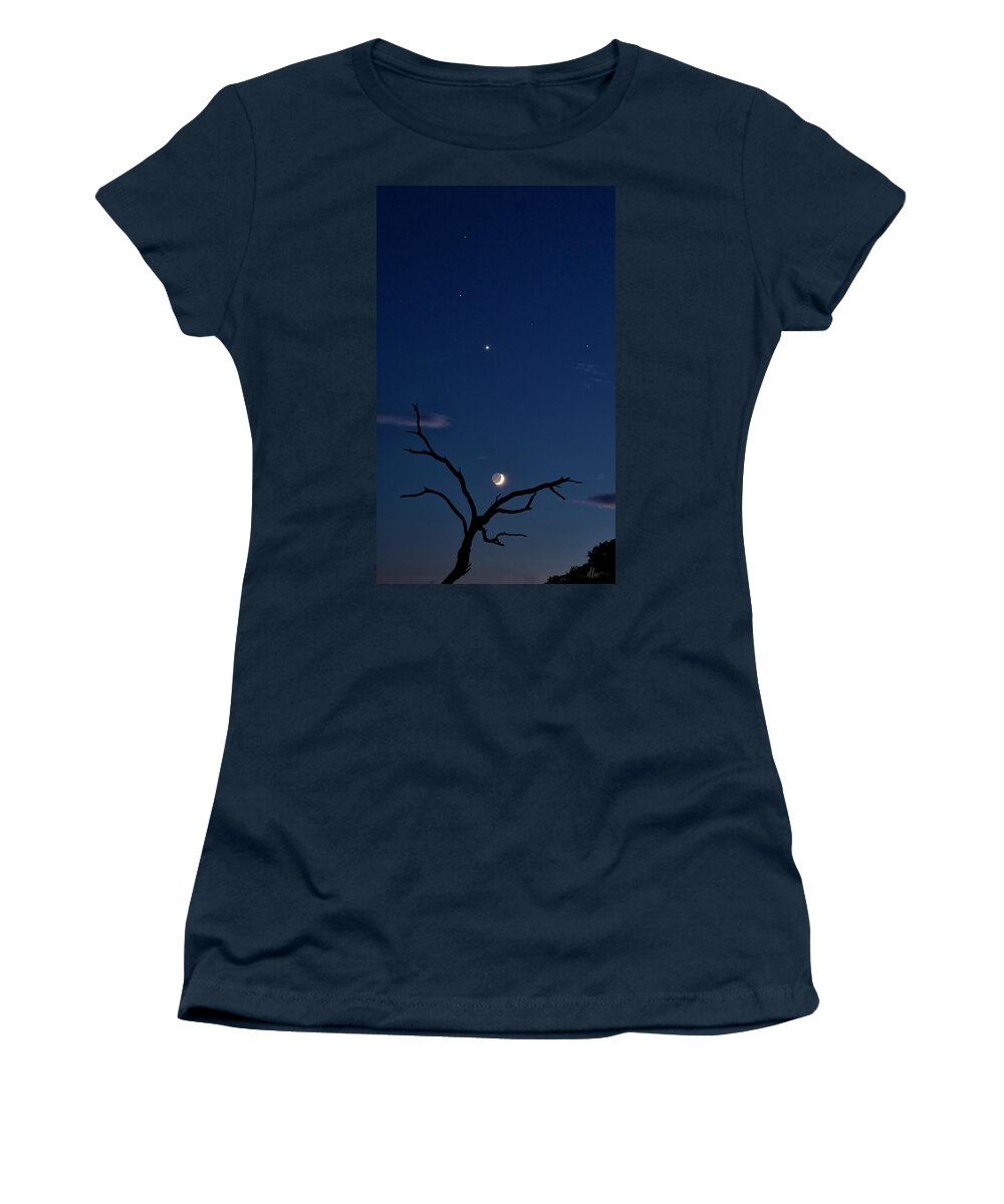 Celestial Women's T-Shirt featuring the photograph Celestial Alignment by Dianna Lynn Walker