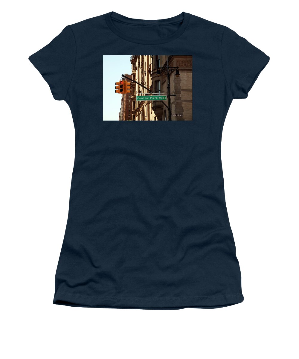 Central Park West Women's T-Shirt featuring the photograph Central Park West by Madeline Ellis