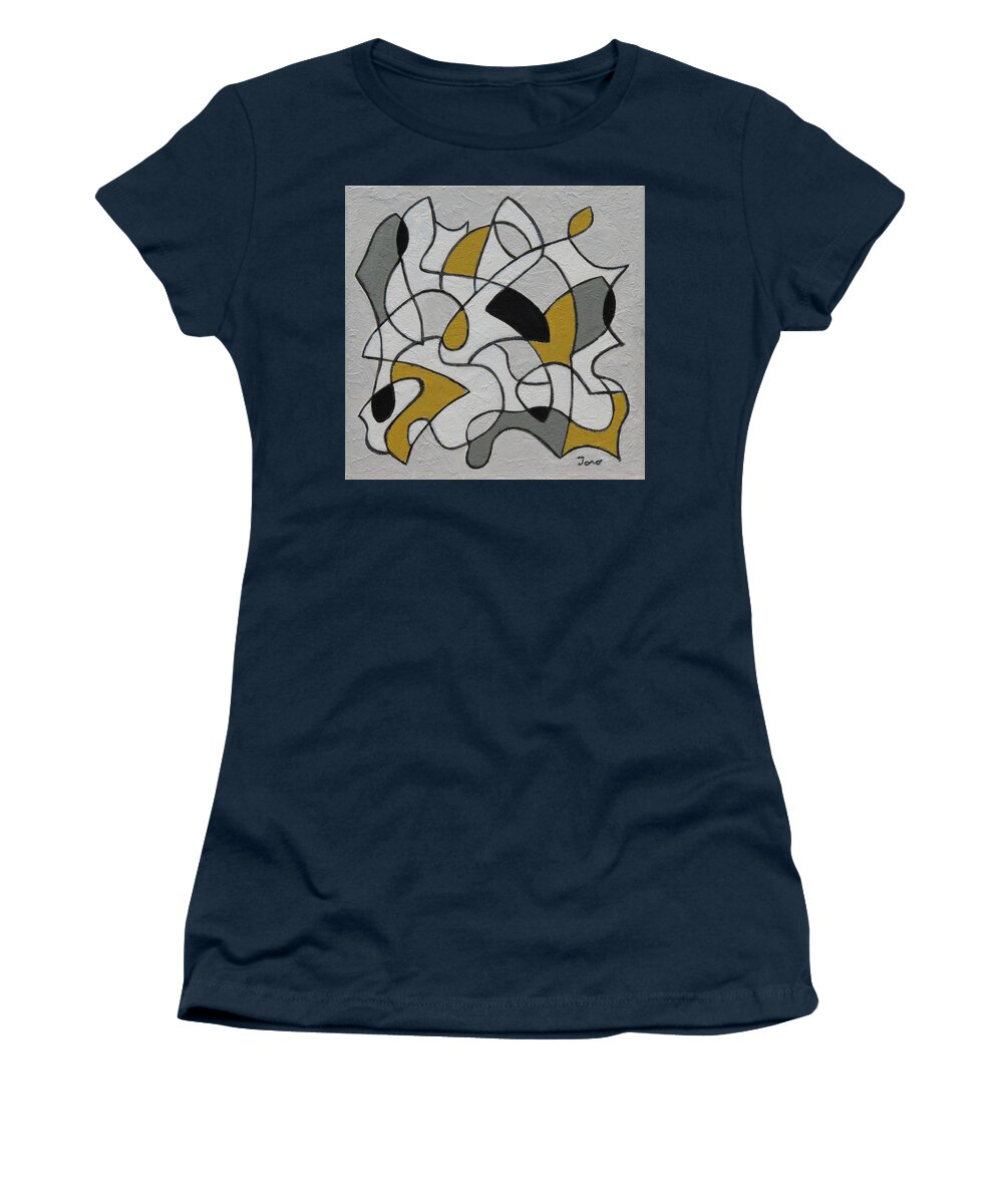 Geometric Women's T-Shirt featuring the painting Certainty by Trish Toro