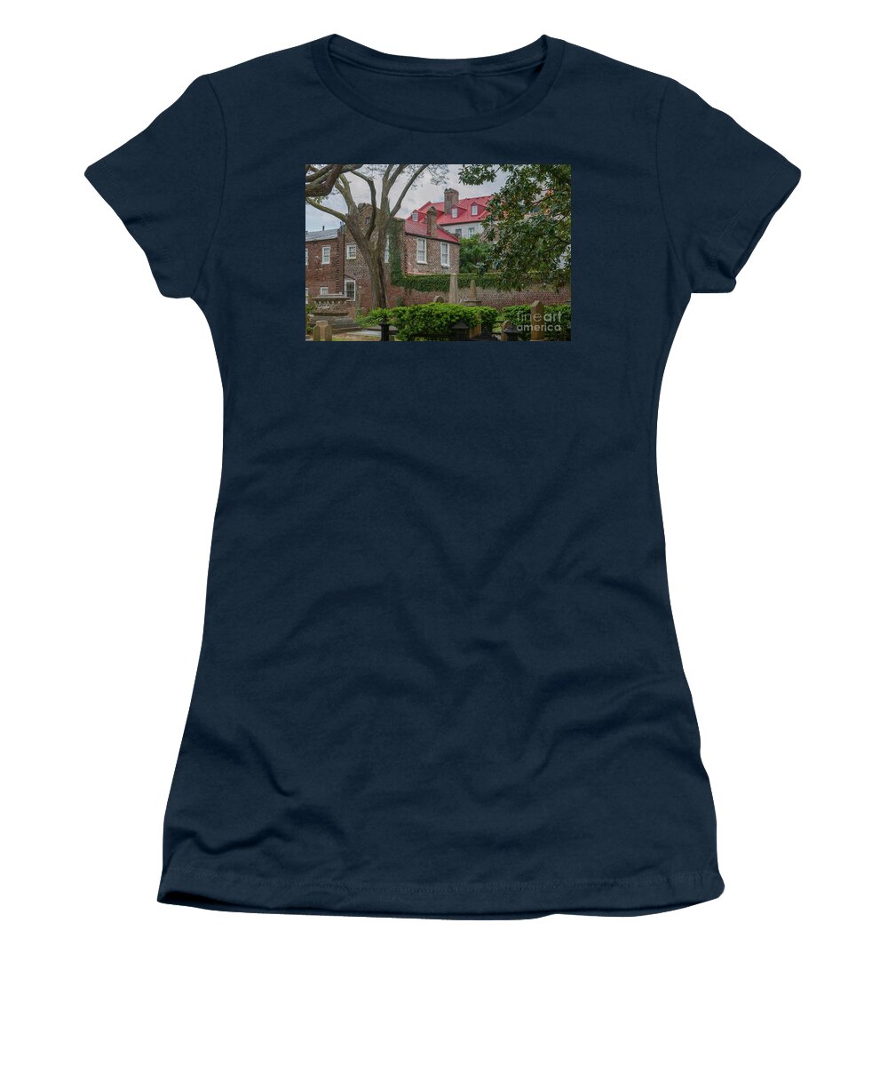 Historic Women's T-Shirt featuring the photograph Charleston SC Cemetary by Dale Powell