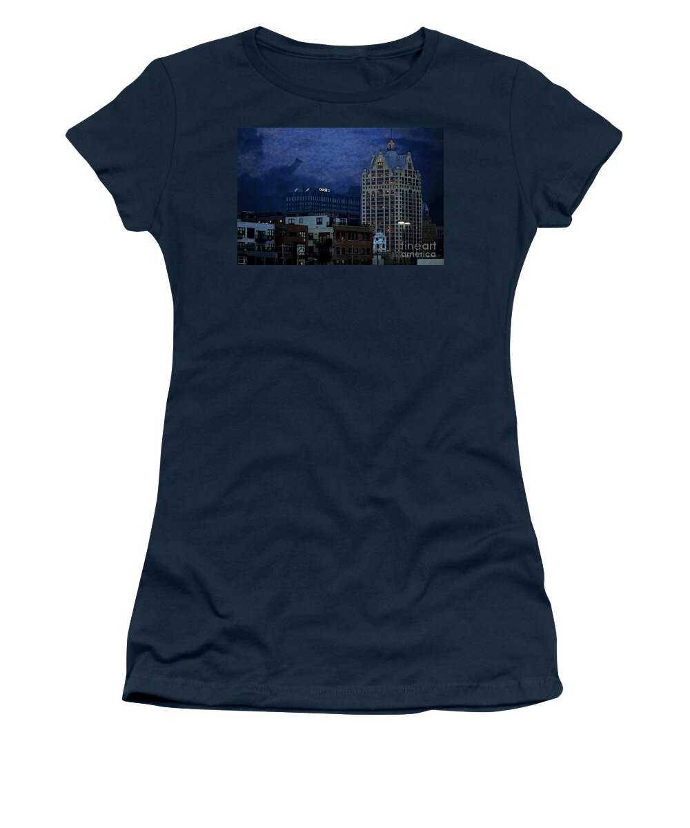 Chase Women's T-Shirt featuring the digital art Chase by David Blank