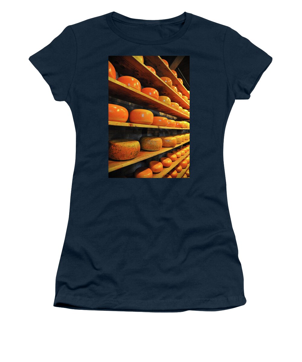 Cheese Photographs Women's T-Shirt featuring the photograph Cheese in Holland by Harry Spitz