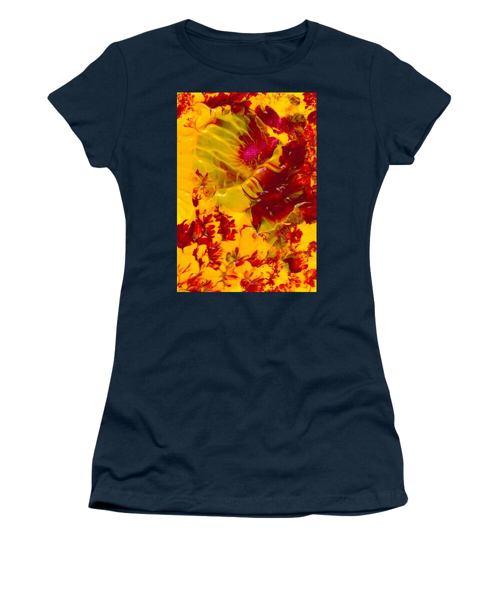 Cherry Women's T-Shirt featuring the painting Cherry Blossom by Nan Bilden