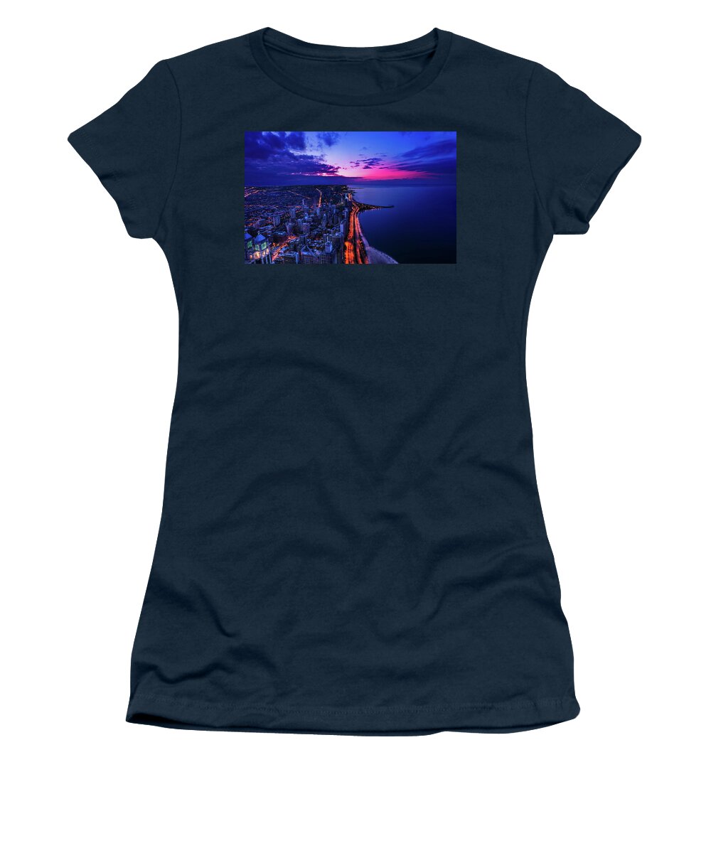 Chicago Women's T-Shirt featuring the photograph Chicago by Mariel Mcmeeking