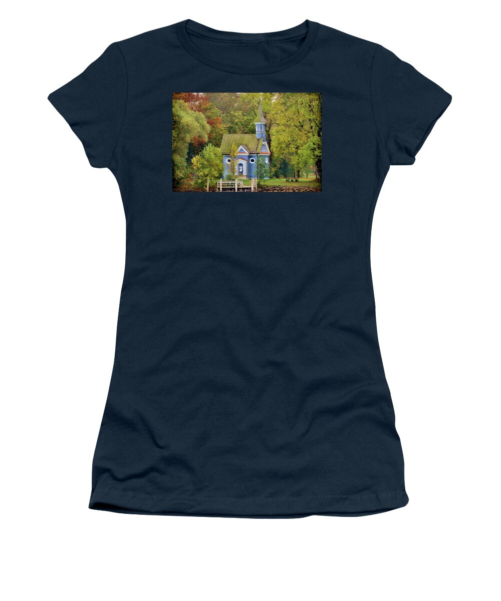 Chiemsee Lake, Bavaria, Holy Cross Church Women's T-Shirt by Curt Rush -  Pixels