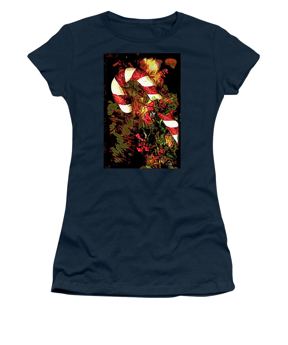 Christmas Women's T-Shirt featuring the digital art Christmas Decor by Barry Wills