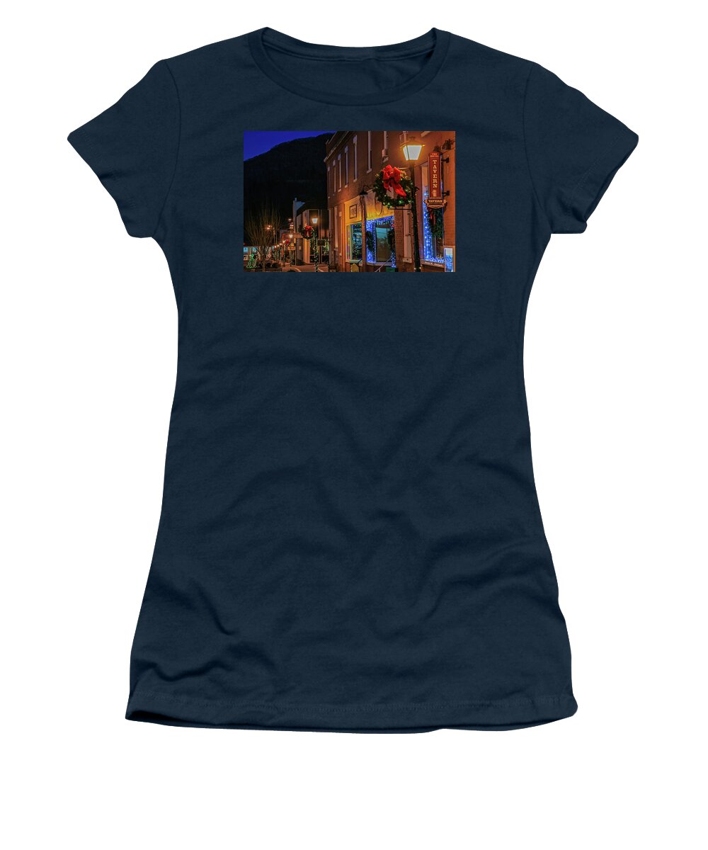 Christmas Women's T-Shirt featuring the photograph Christmas Sentinels by Dale R Carlson