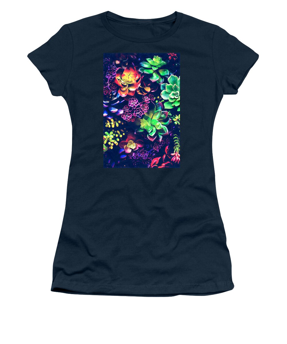 Plants Women's T-Shirt featuring the photograph Colorful Plants by Phil Perkins