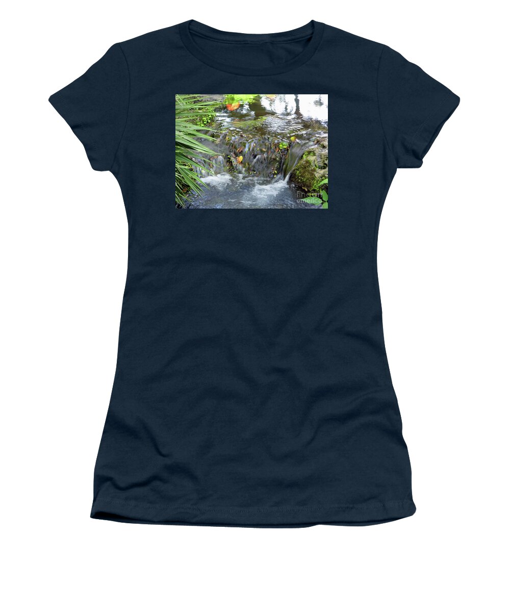 Rainbow Springs Women's T-Shirt featuring the photograph Colors Of The Falls by D Hackett