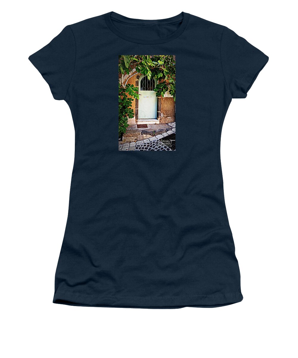 Door Women's T-Shirt featuring the photograph Come In by Lainie Wrightson