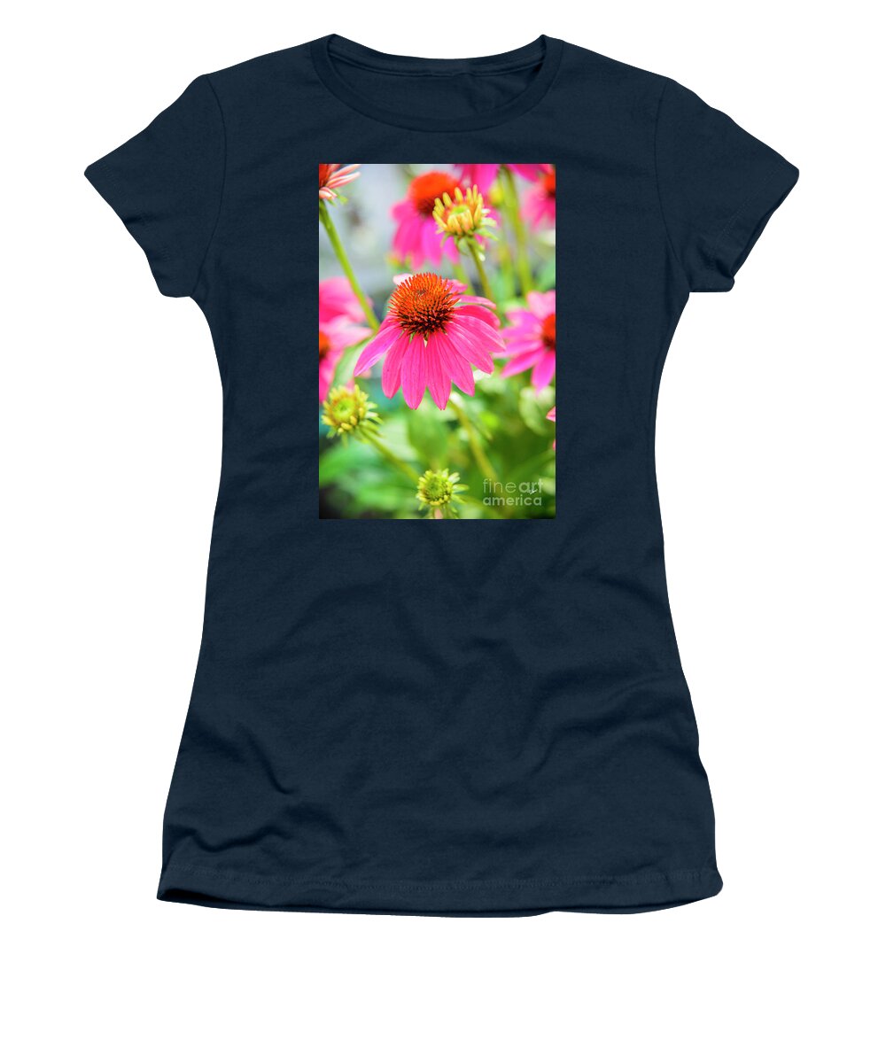 Coneflower Women's T-Shirt featuring the photograph Coneflower by Alana Ranney