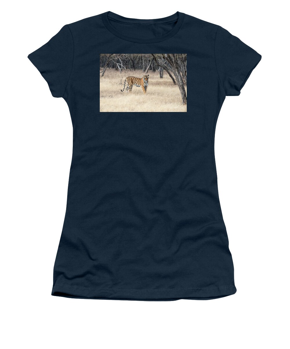 Tiger Women's T-Shirt featuring the photograph Contemplation by Pravine Chester