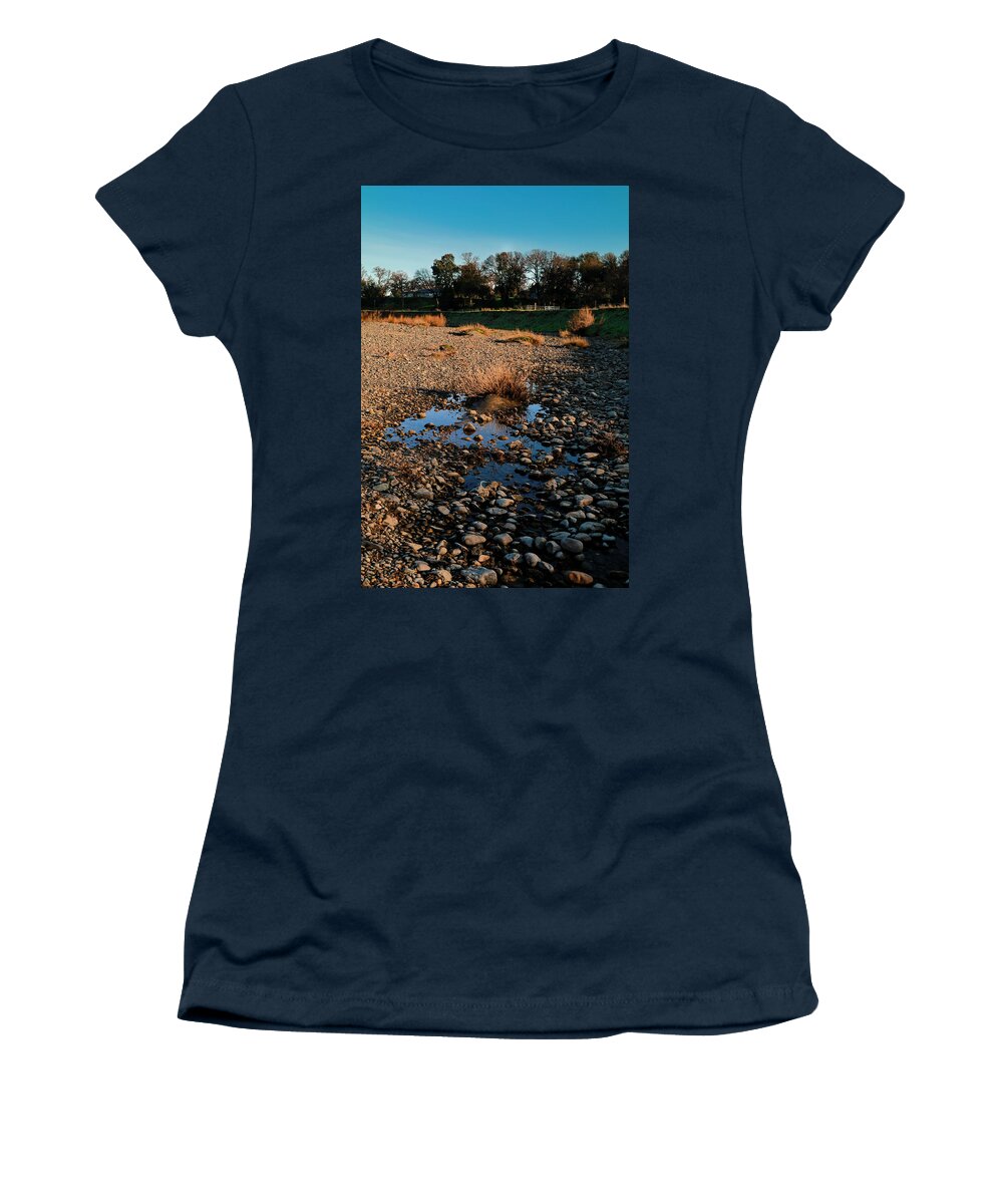 Cottonwood Creek Women's T-Shirt featuring the photograph Cootonwood creek,CA by Dr Janine Williams