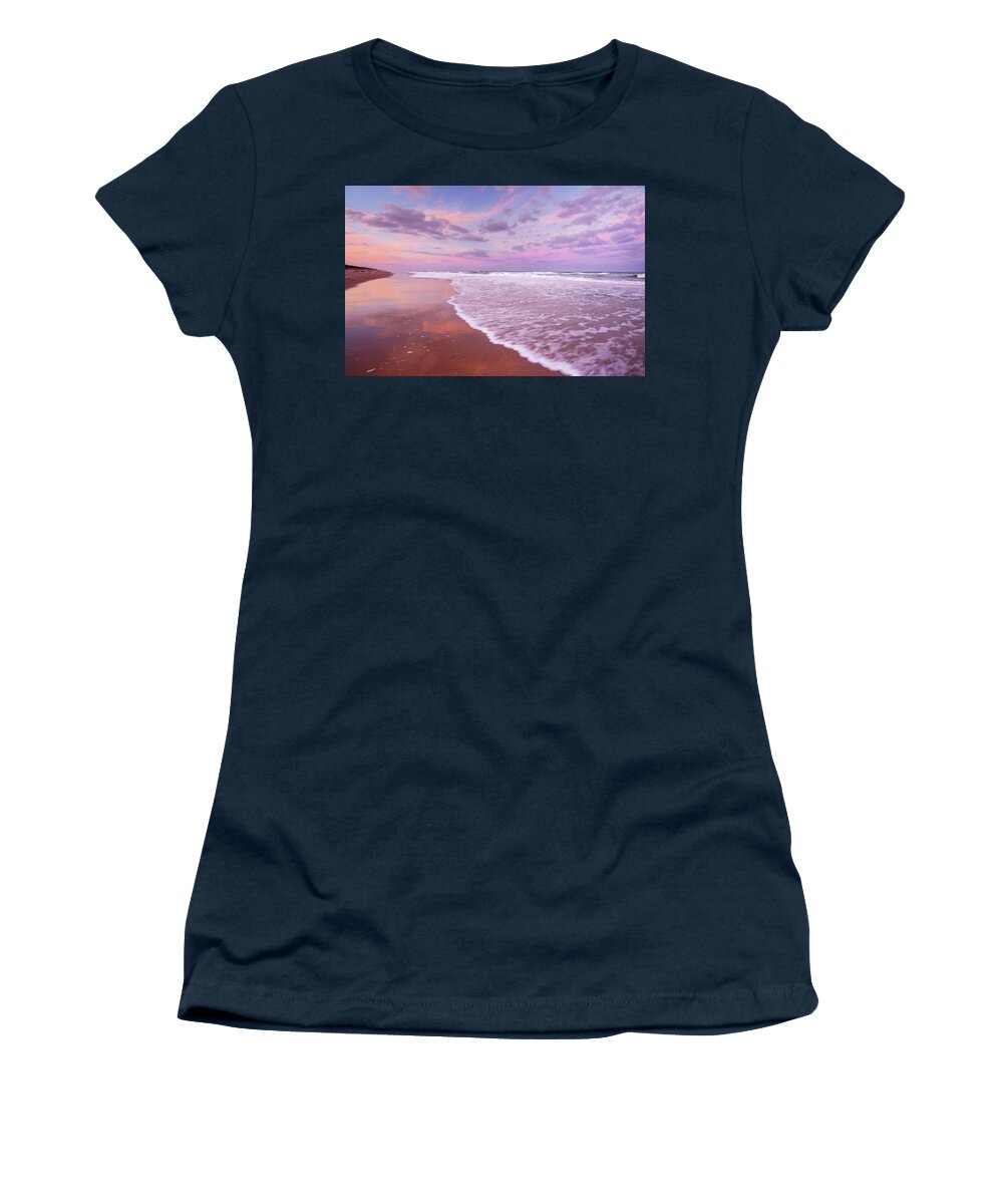 Cotton Candy Women's T-Shirt featuring the photograph Cotton Candy Sunset. by Evelyn Garcia