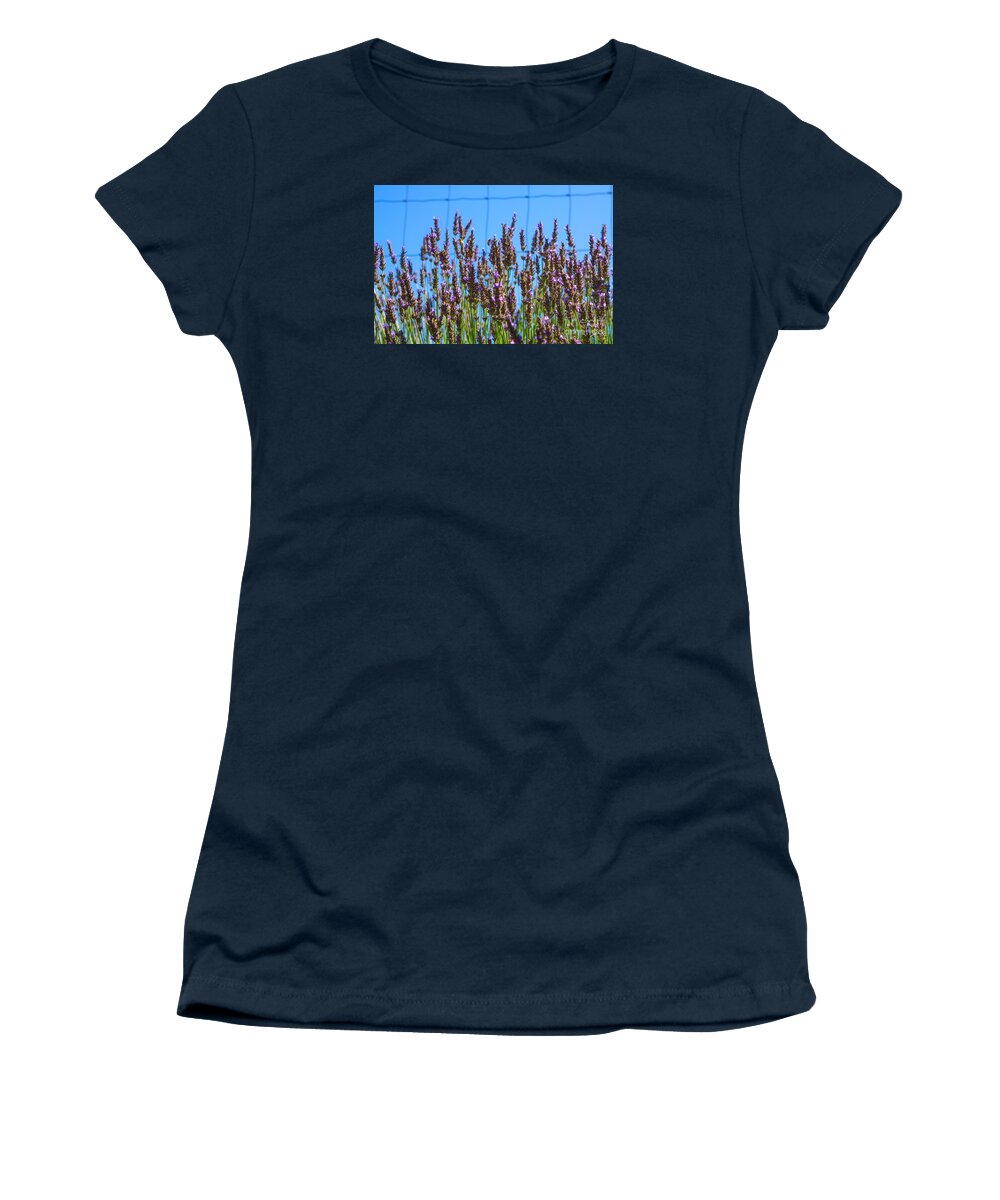 Flowers Women's T-Shirt featuring the mixed media Country Lavender IV by Shari Warren
