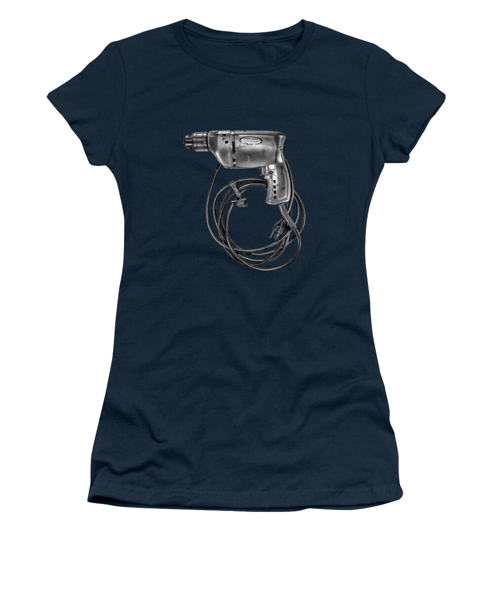 Antique Women's T-Shirt featuring the photograph Craftsman Drill Motor LBW by YoPedro