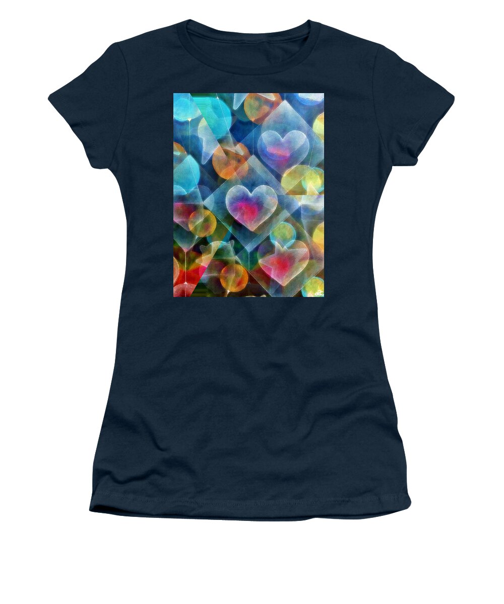 Intuition Women's T-Shirt featuring the pastel Creative Spirit by Laurie's Intuitive