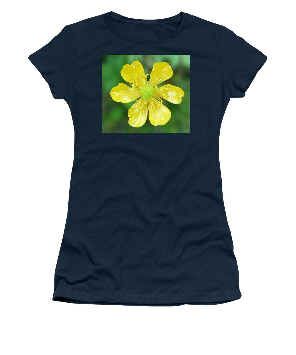 Flower Women's T-Shirt featuring the photograph Creeping Buttercup by Valerie Ornstein