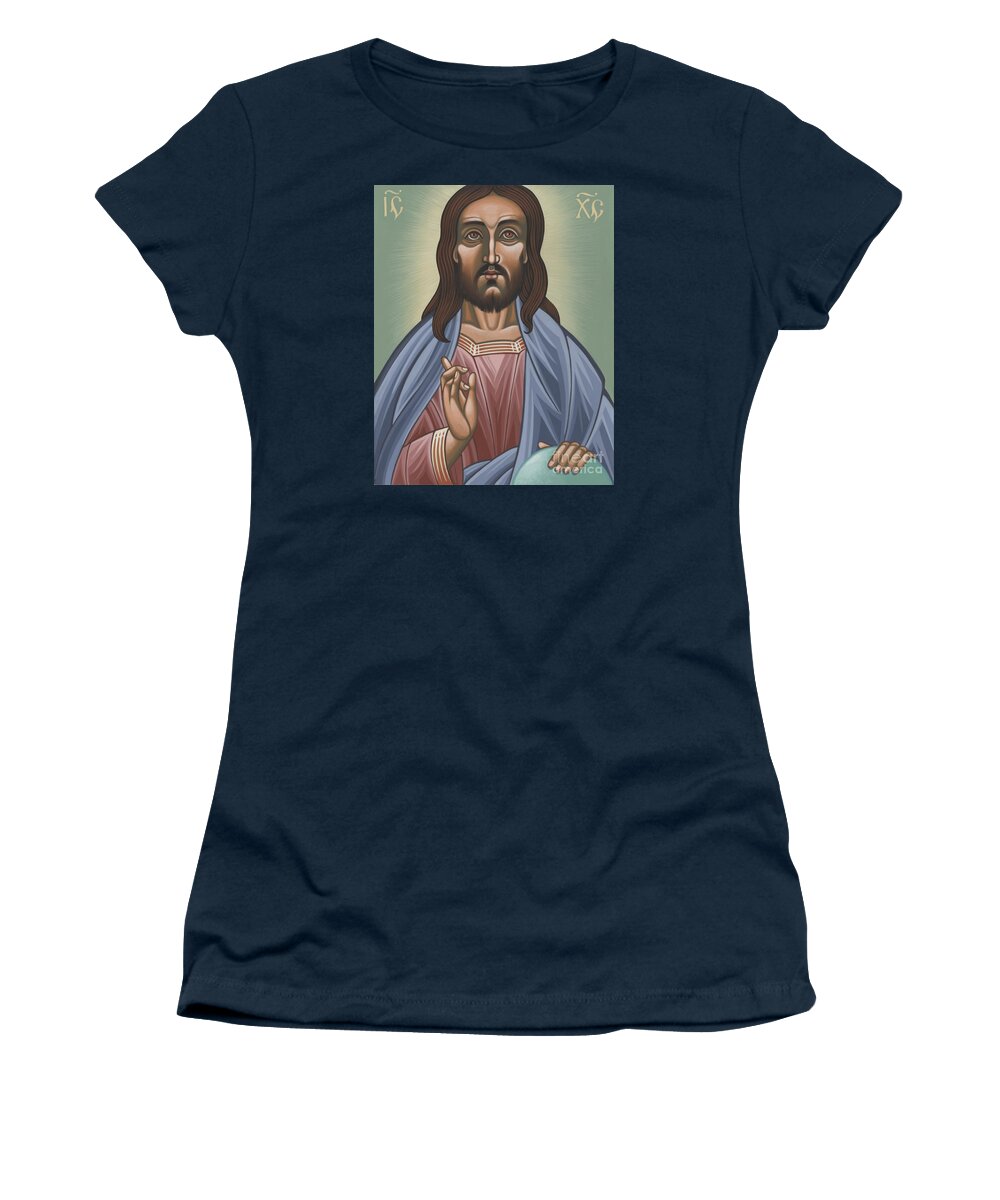 Cristo Pantocrator Women's T-Shirt featuring the painting Cristo Pantocrator 175 by William Hart McNichols