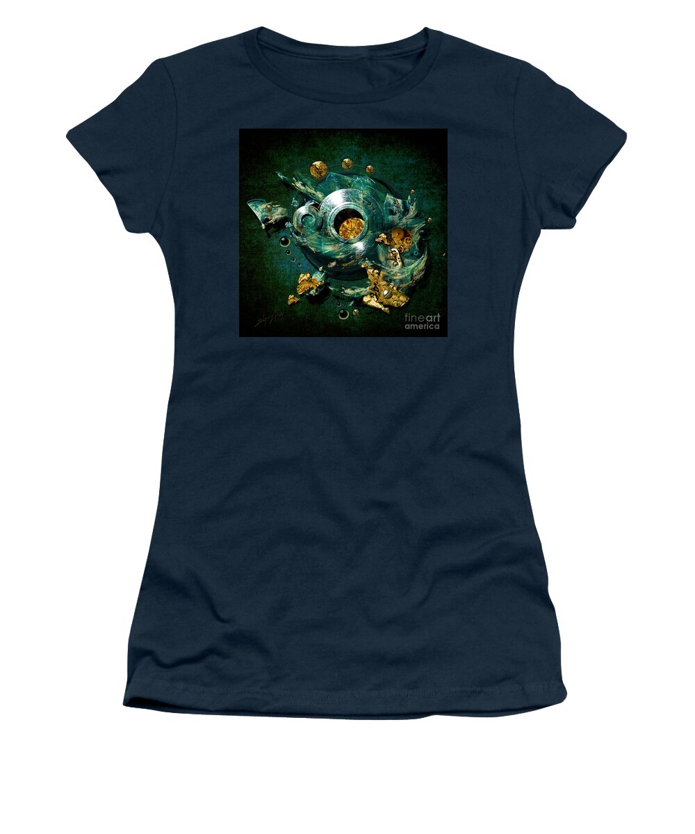 Abstract Women's T-Shirt featuring the painting Crucible by Alexa Szlavics