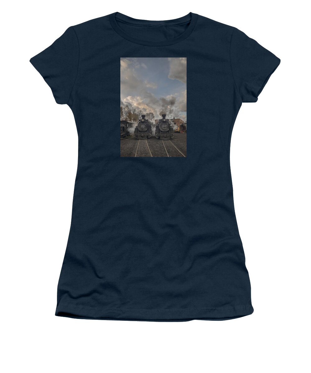 Cumbres & Toltec Scenic Railroad Women's T-Shirt featuring the photograph Cumbres and Toltec Scenic Railroad 05 by Jim Pearson